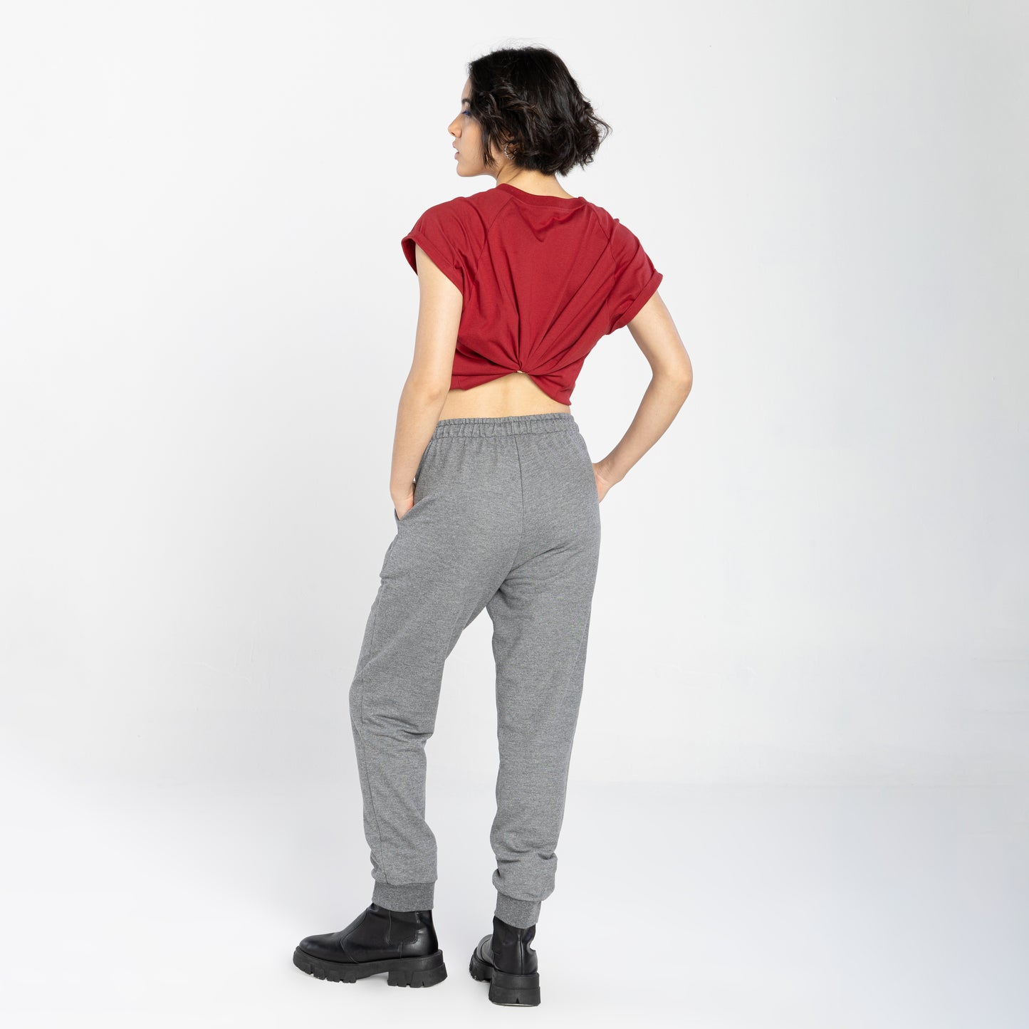 Calça Jogger Moletom Tech NoLiquid - Mescla Escuro