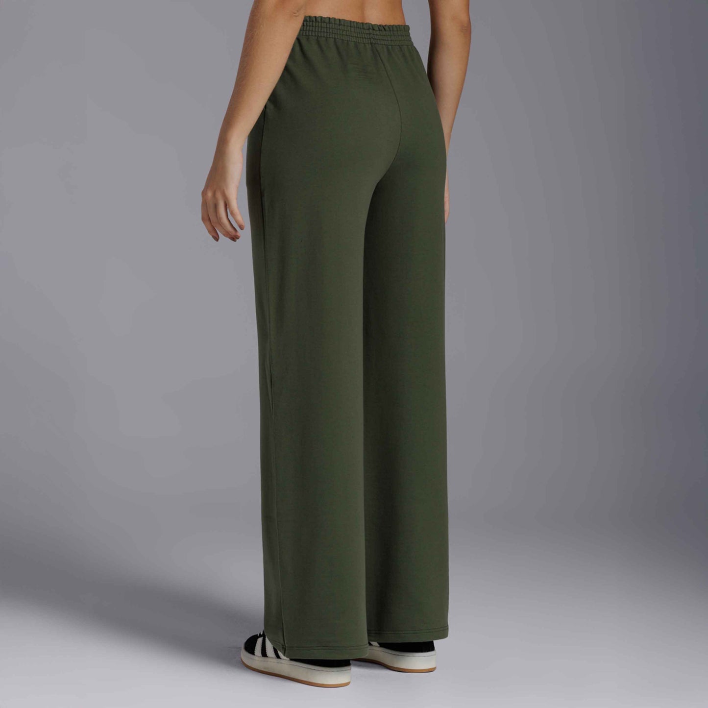 Calça Wide Moletom Tech NoLiquid - Verde Figo