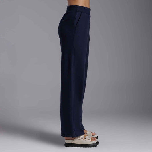 Calça Wide Moletom Tech NoLiquid - Azul Marinho