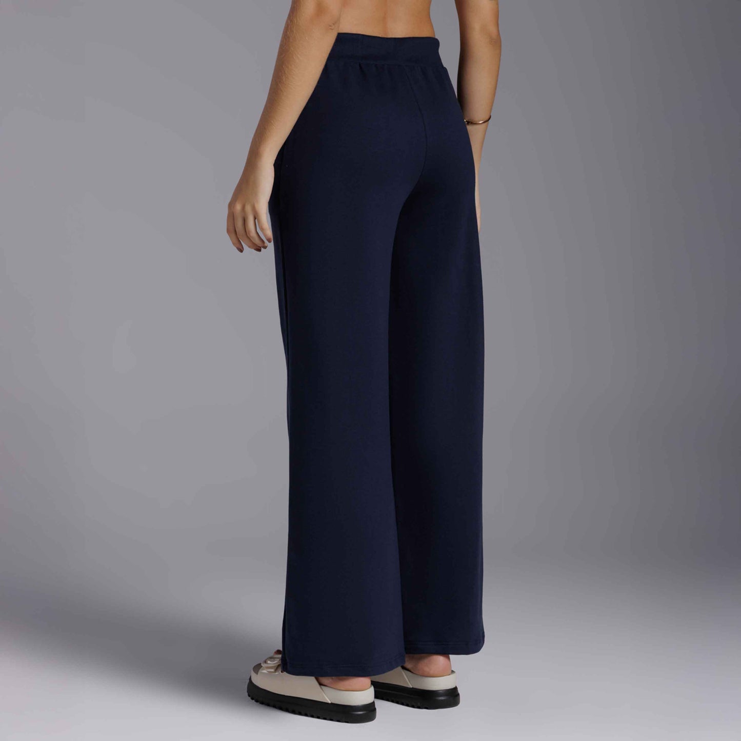 Calça Wide Moletom Tech NoLiquid - Azul Marinho
