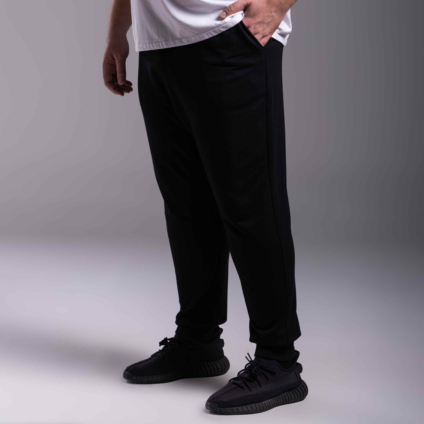 Calça Jogger Moletom Tech Impermeável Plus Masculina - Preto