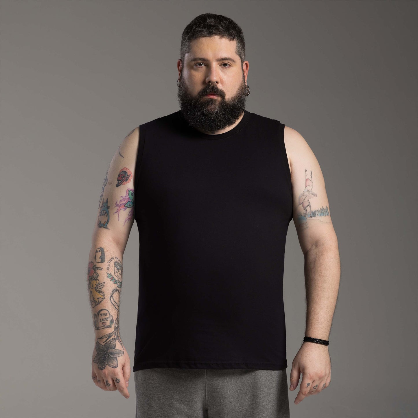Regata Tech Anti Odor Plus Masculina - Preto