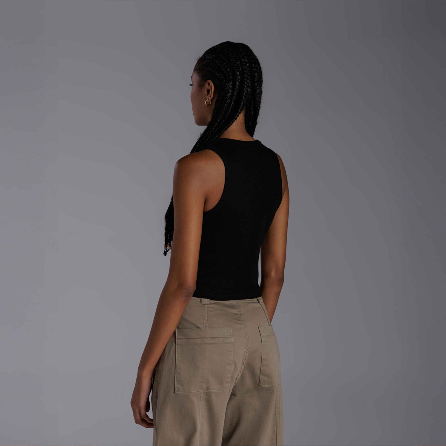 Cropped Ribana Tech Anti Odor Feminino - Preto