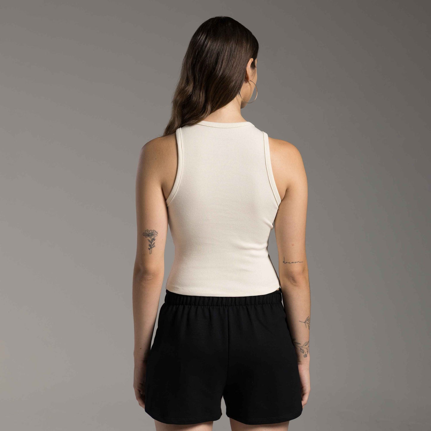 Cropped Ribana Tech Anti Odor Feminino - Off Vanilla