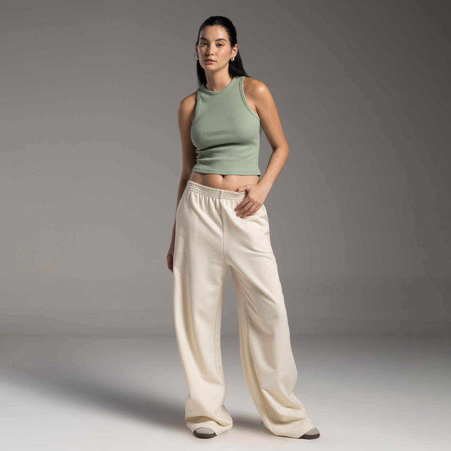 Cropped Ribana Tech Anti Odor Feminino - Verde Pistache