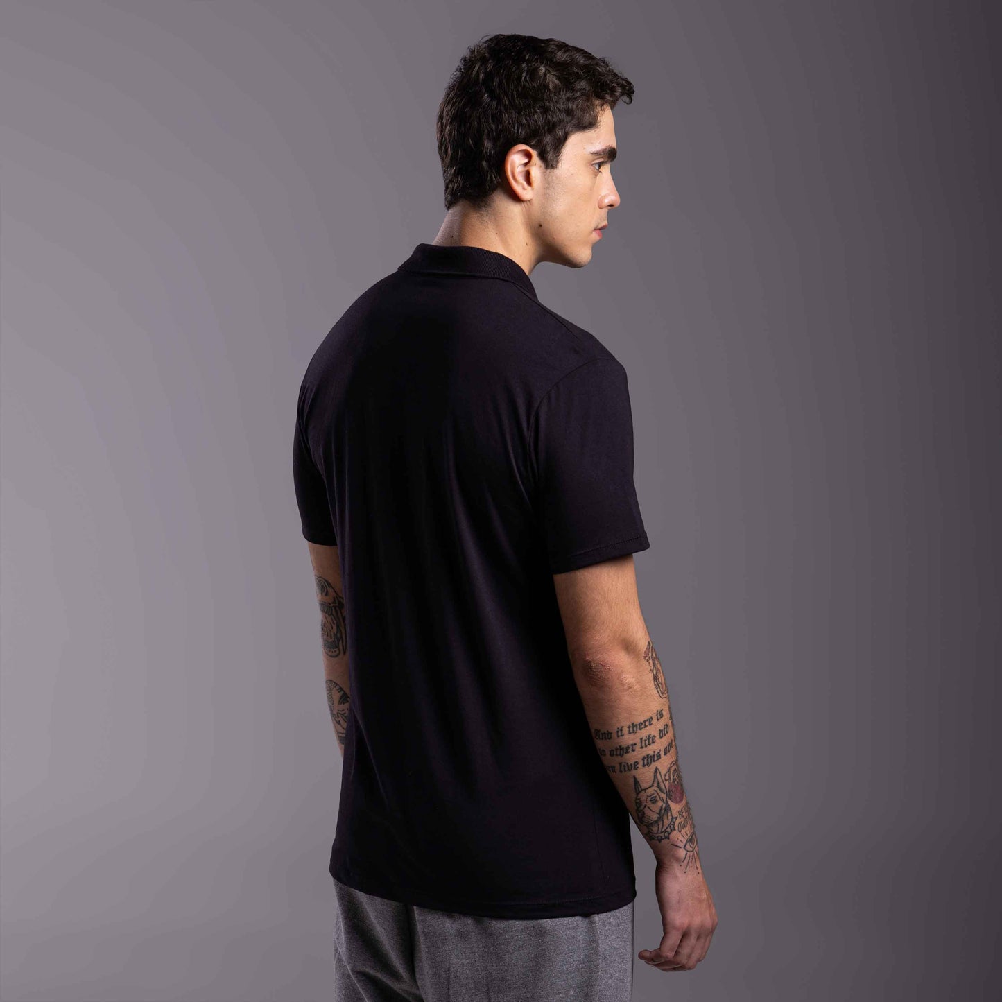 Camisa Polo Tradicional B4 - Preto