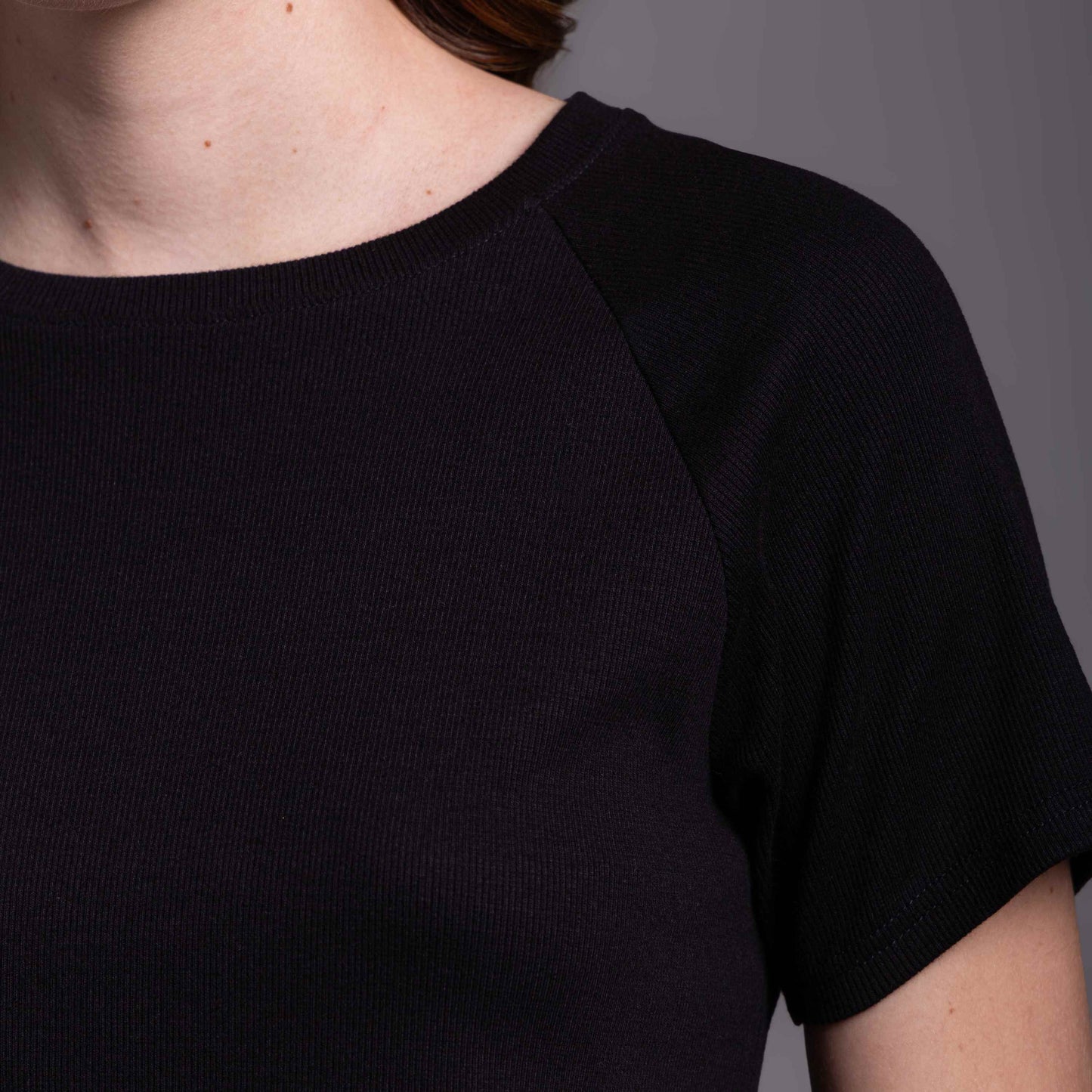 Tech T-Shirt Ribana Anti Odor Cropped Feminina - Preto