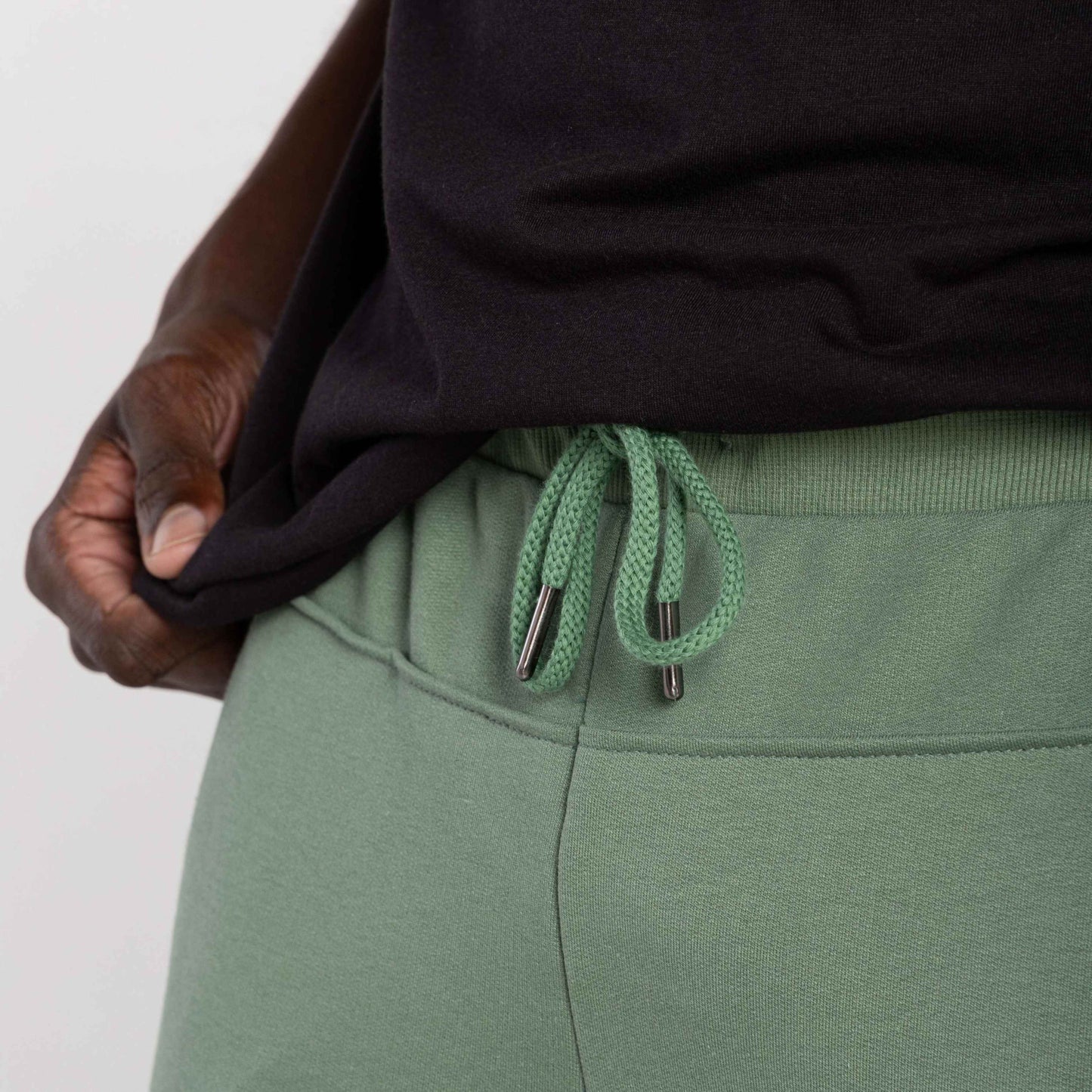 Calça Jogger Moletom Tech NoLiquid Recorte Costas - Verde Alecrim