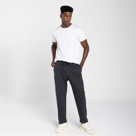 Calça Tech NoLiquid Moletom Flanelado Nervura - Cinza Escuro