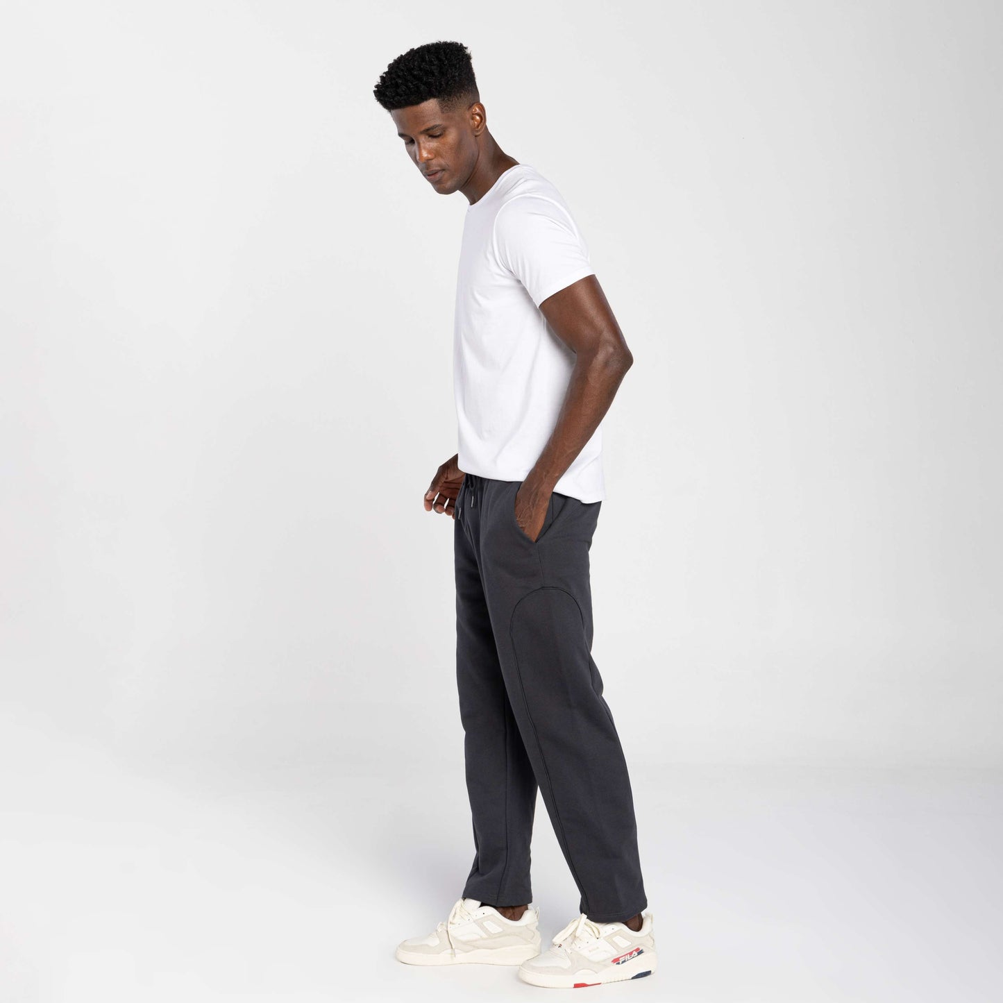 Calça Tech Impermeável Moletom Flanelado Nervura - Cinza Escuro