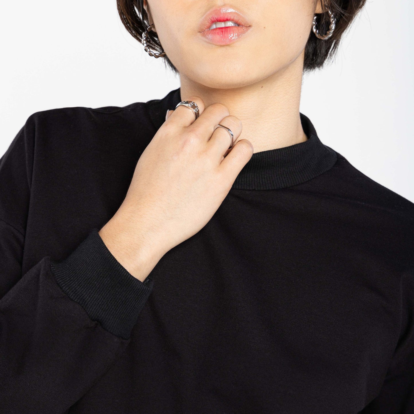 Blusão Cropped Tech Impermeável Feminino - Preto