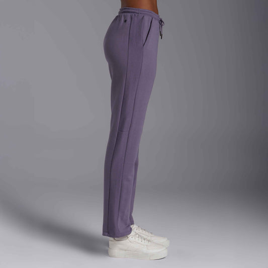 Calça Tech NoLiquid Moletom Flanelado Recorte Feminina - Mirtilo