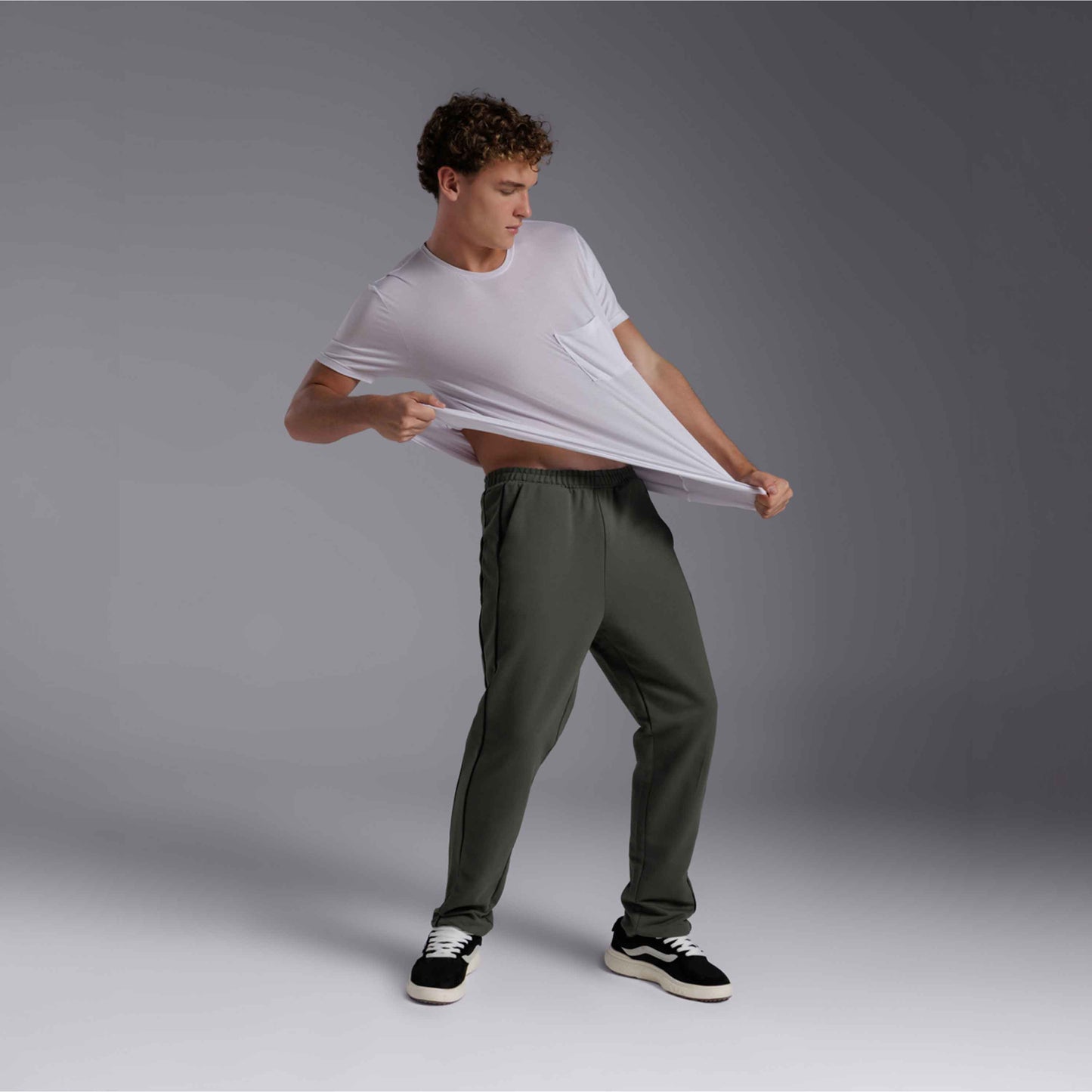 Tech T-Shirt Modal Bolso Masculina - Branco