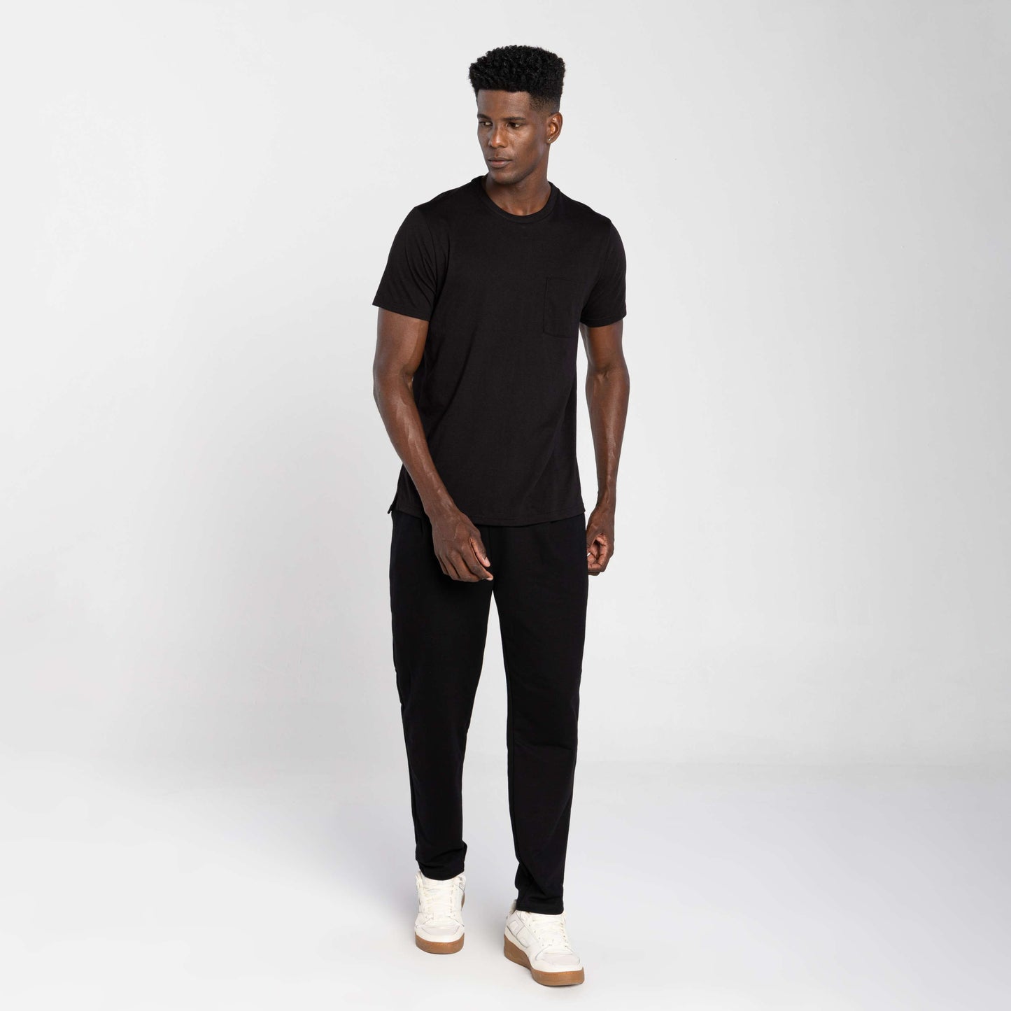 Tech T-Shirt Modal Bolso Masculina - Preto