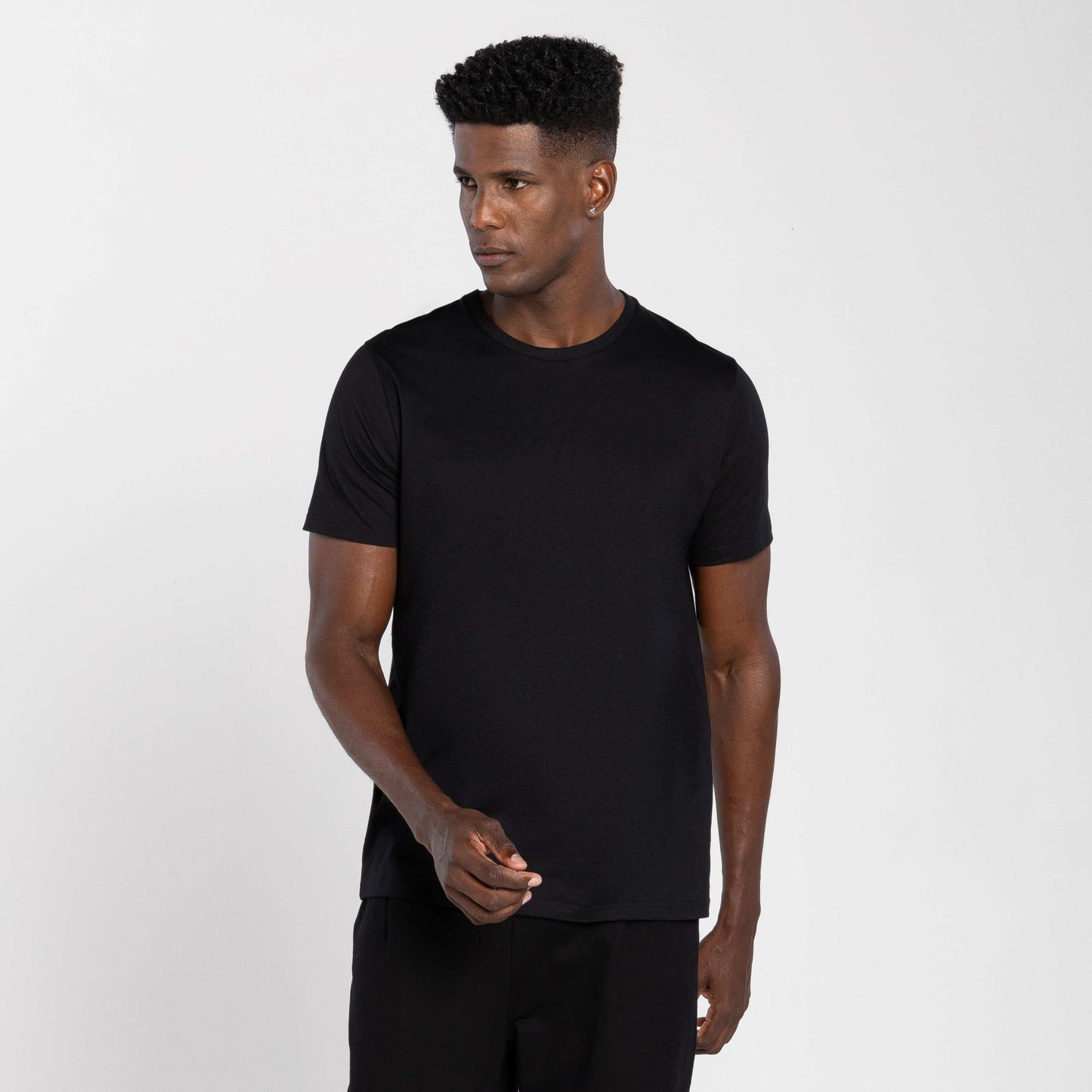 Tech T-Shirt Modal Bolso Masculina - Preto