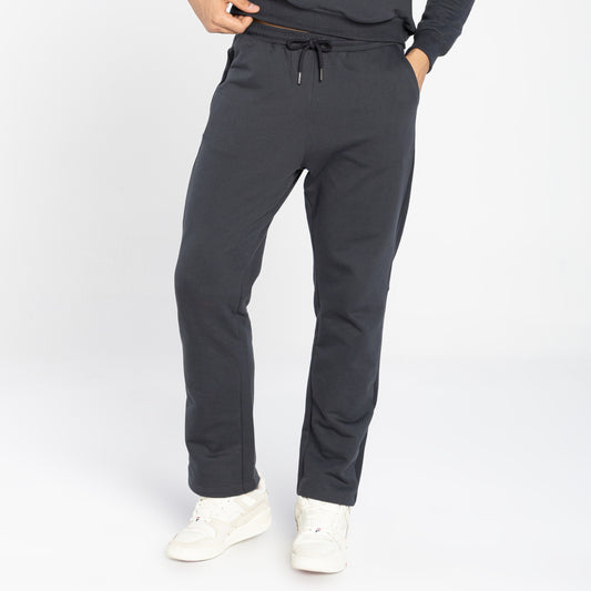 Calça Tech Impermeável Moletom Flanelado Recorte - Cinza Escuro