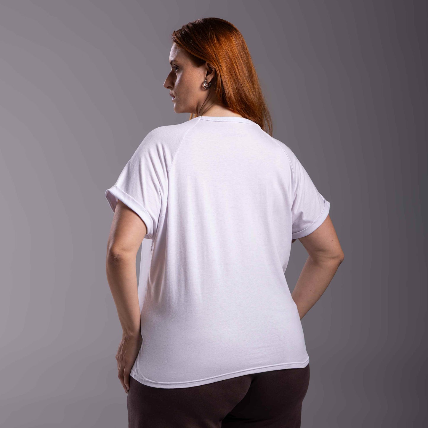 Tech T-Shirt Anti Odor Raglan Plus Feminina - Branco
