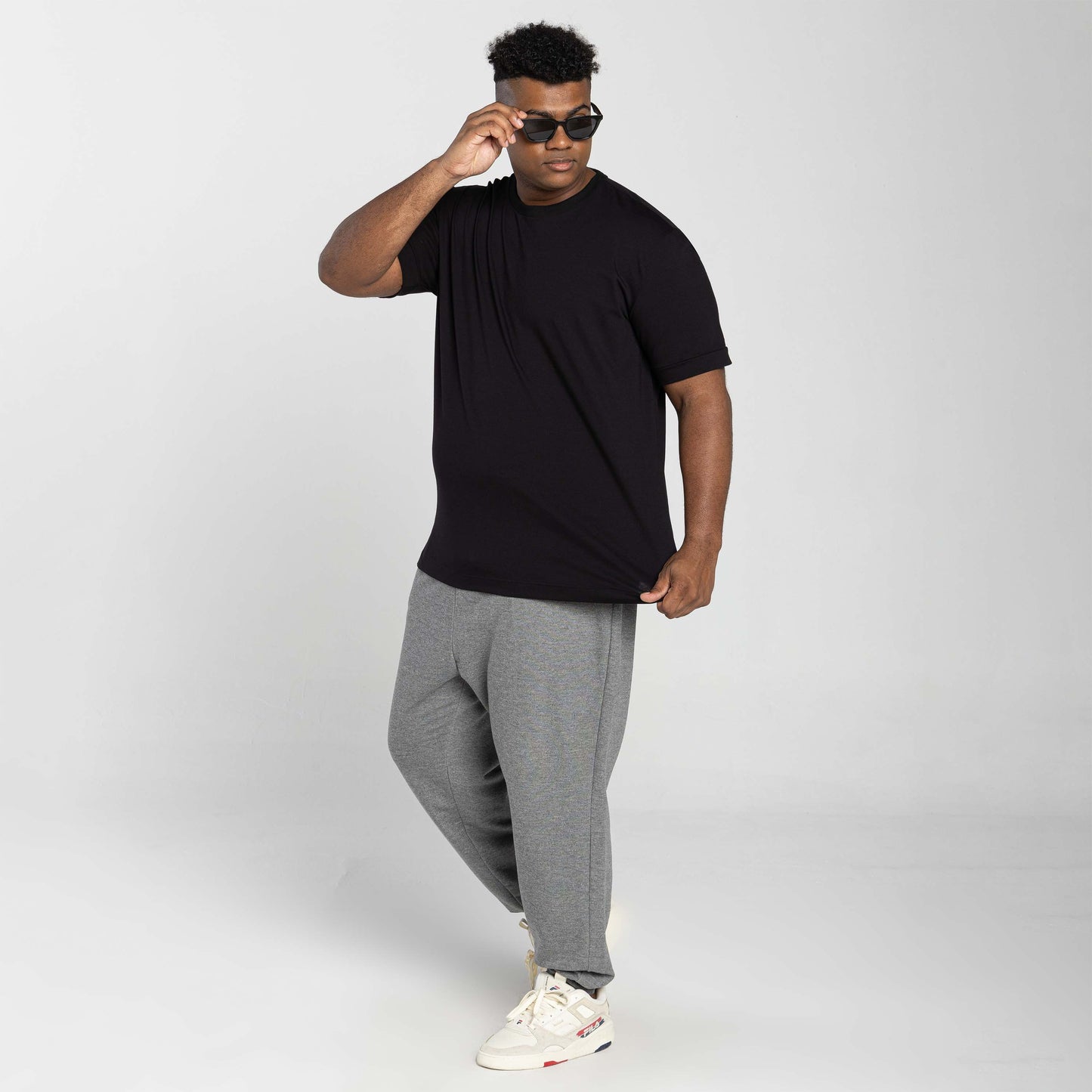Tech T-Shirt Comfort Anti Odor Barra Aplicada Plus - Preto