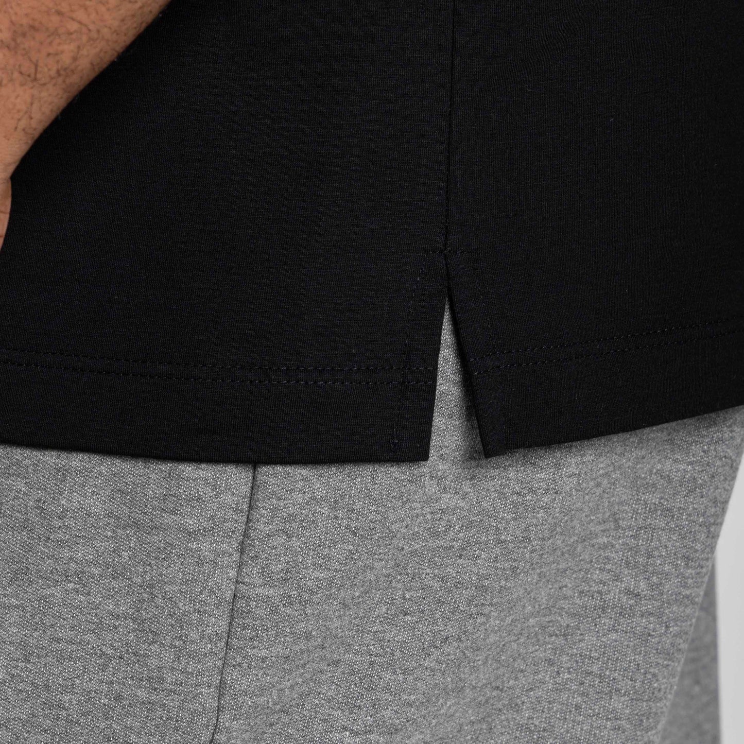 Tech T-Shirt Comfort Anti Odor Barra Aplicada Plus - Preto