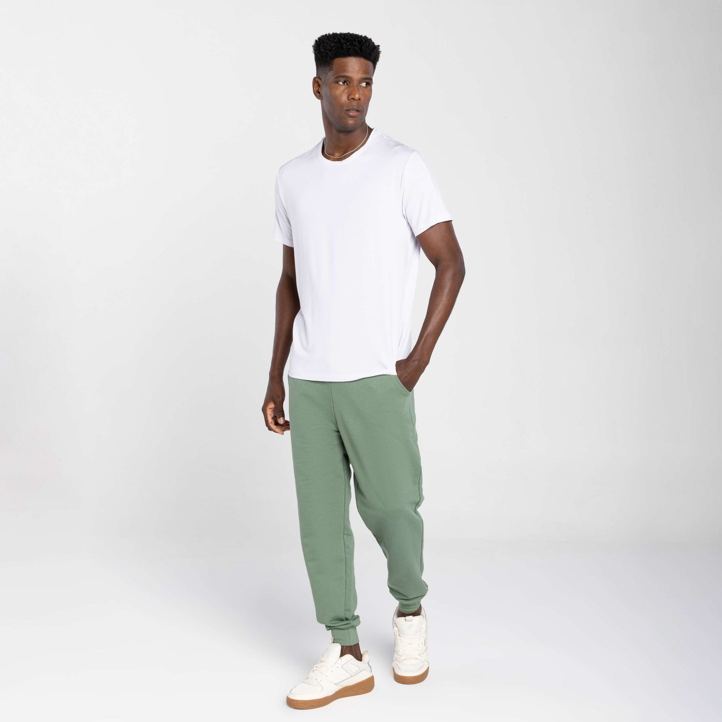 Tech T-Shirt Modal Recorte Masculina - Branco