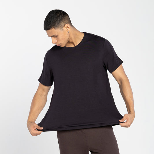 Tech T-Shirt Modal Recorte Masculina - Preto
