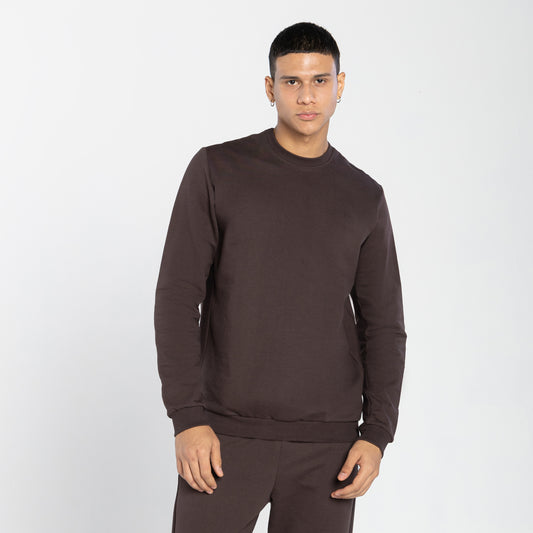 Blusão Tech Impermeável Moletom Flanelado Recorte Masculino - Marrom