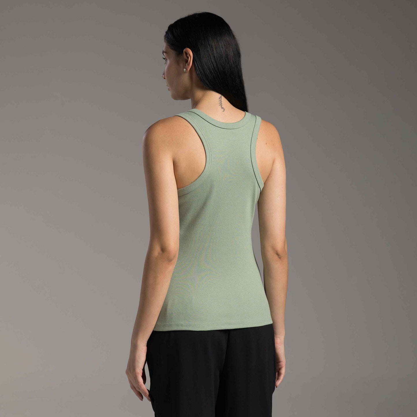 Regata Ribana Tech Anti Odor Gola U Feminina - Verde Pistache