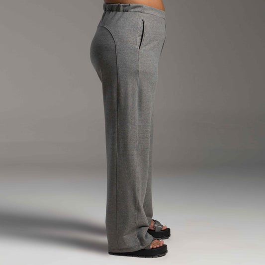 Calça Tech Impermeável Plus Feminina - Mescla Escuro