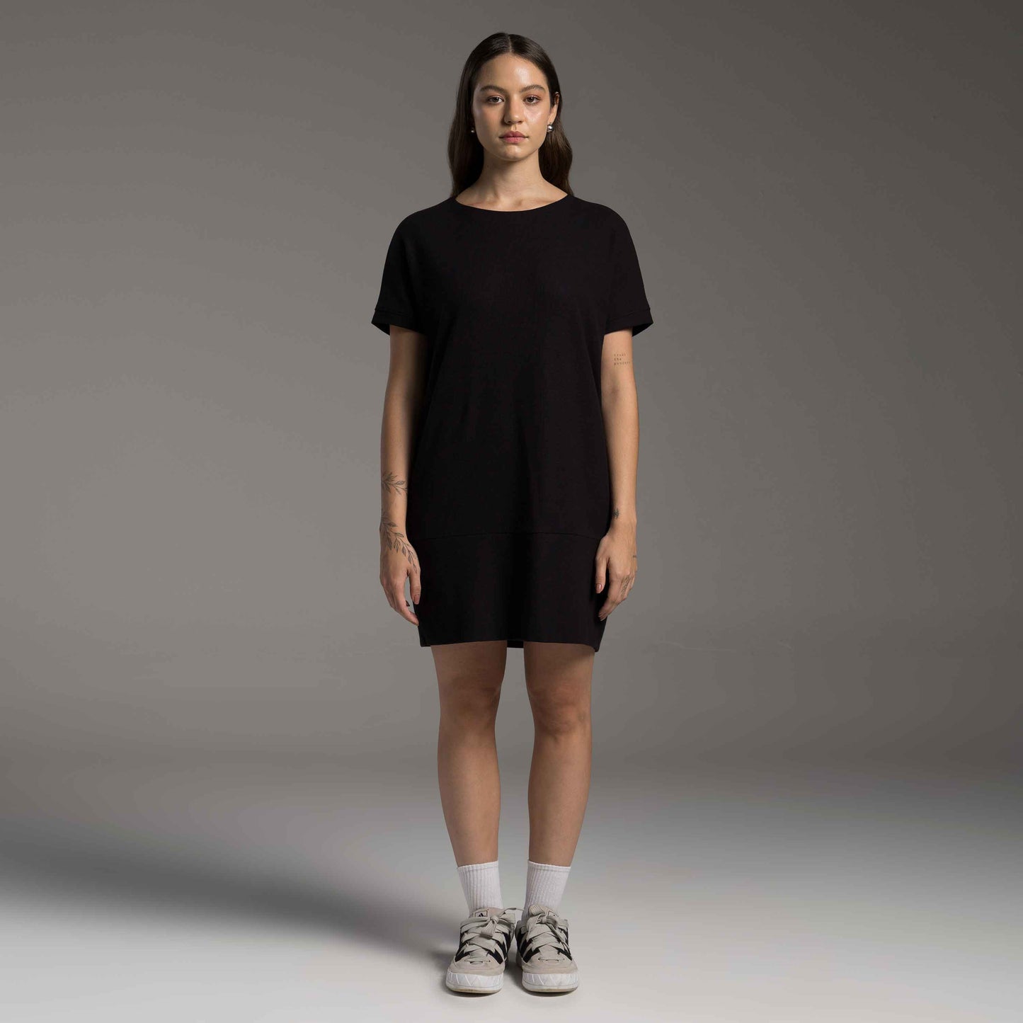 Vestido T- Shirt Dress Tech Waffle Anti Odor - Preto