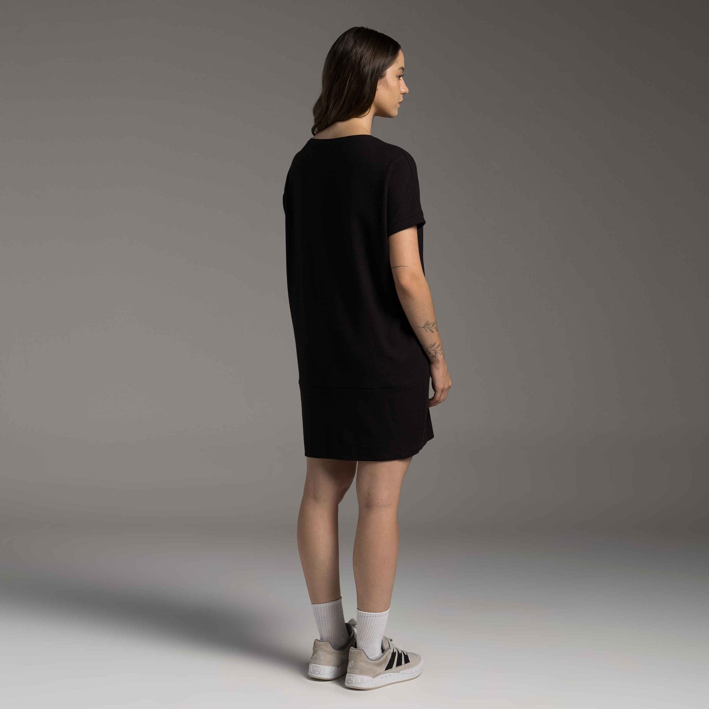 Vestido T- Shirt Dress Tech Waffle Anti Odor - Preto