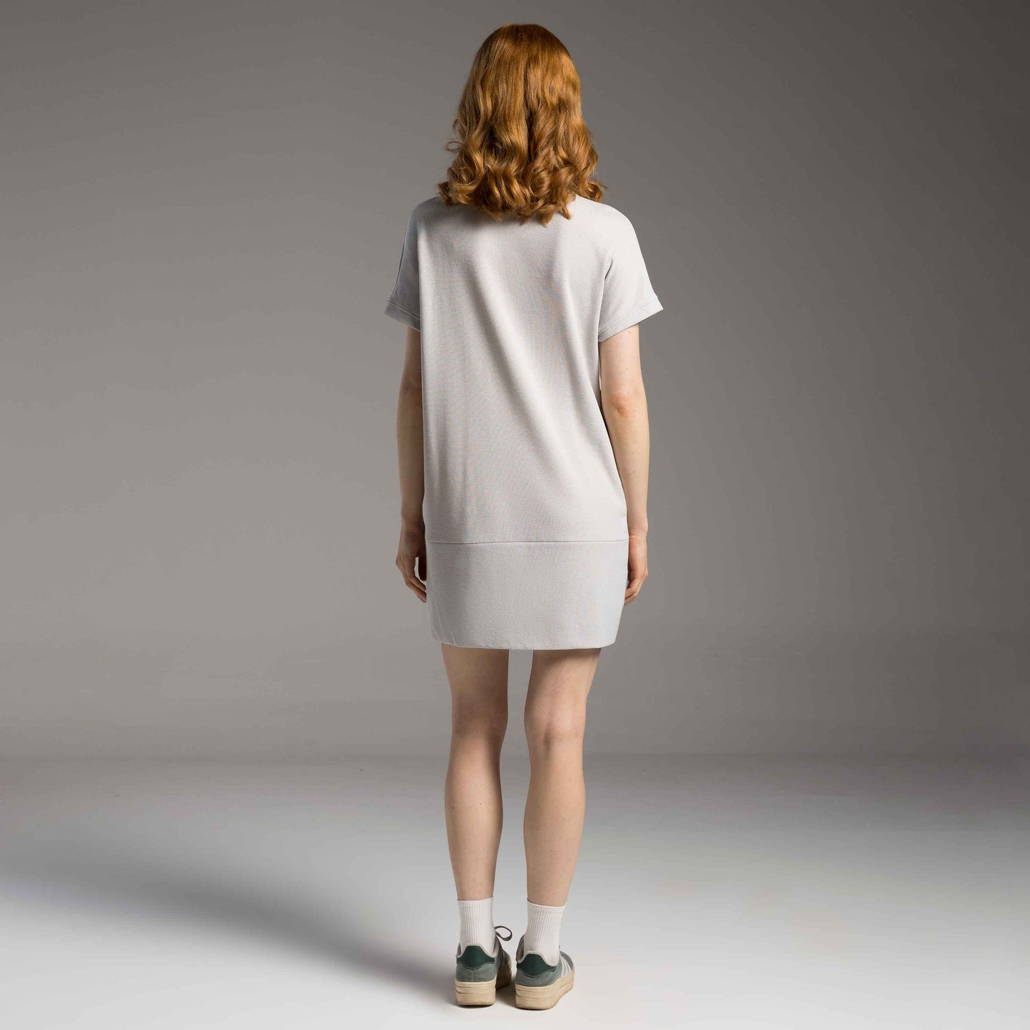 Vestido T- Shirt Dress Tech Waffle Anti Odor - Cinza Granizo