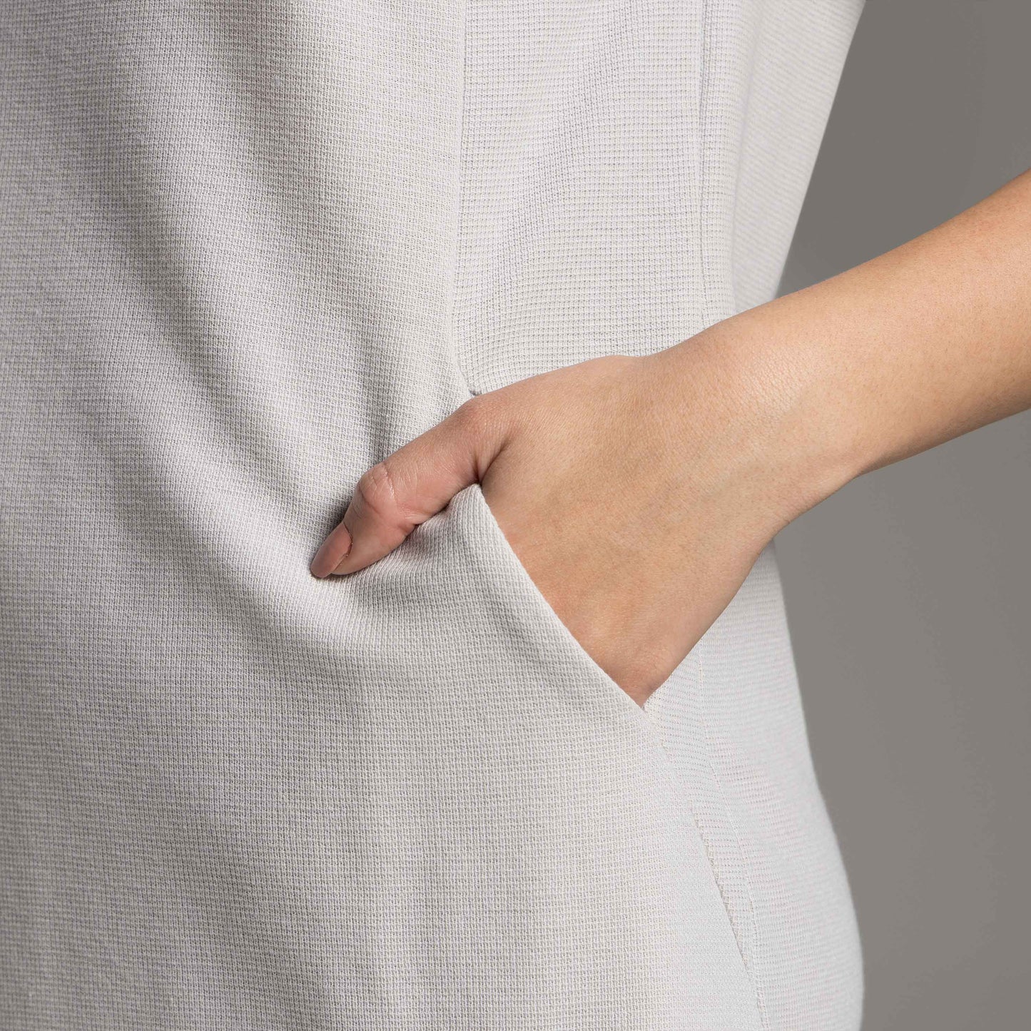 Vestido Tech Waffle Anti Odor - Cinza Granizo