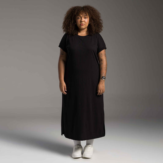 Vestido Midi Tech Air Plus - Preto