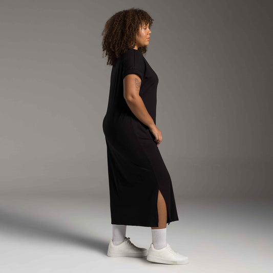 Vestido Midi Tech Air Plus - Preto