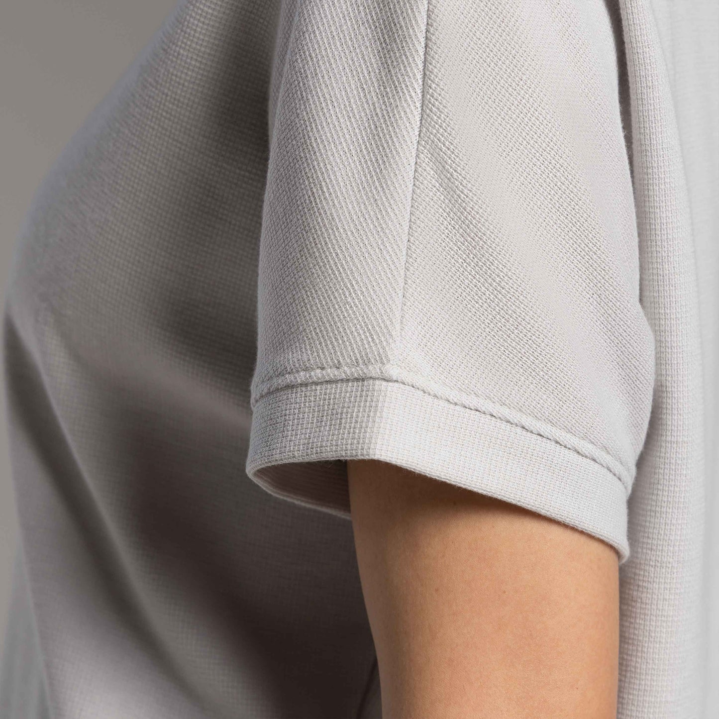 Blusa Tech Cropped Waffle Anti Odor Feminina - Cinza Granizo