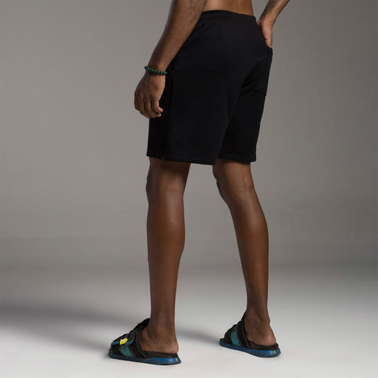 Bermuda Tech Impermeável Detalhe Masculina - Preto
