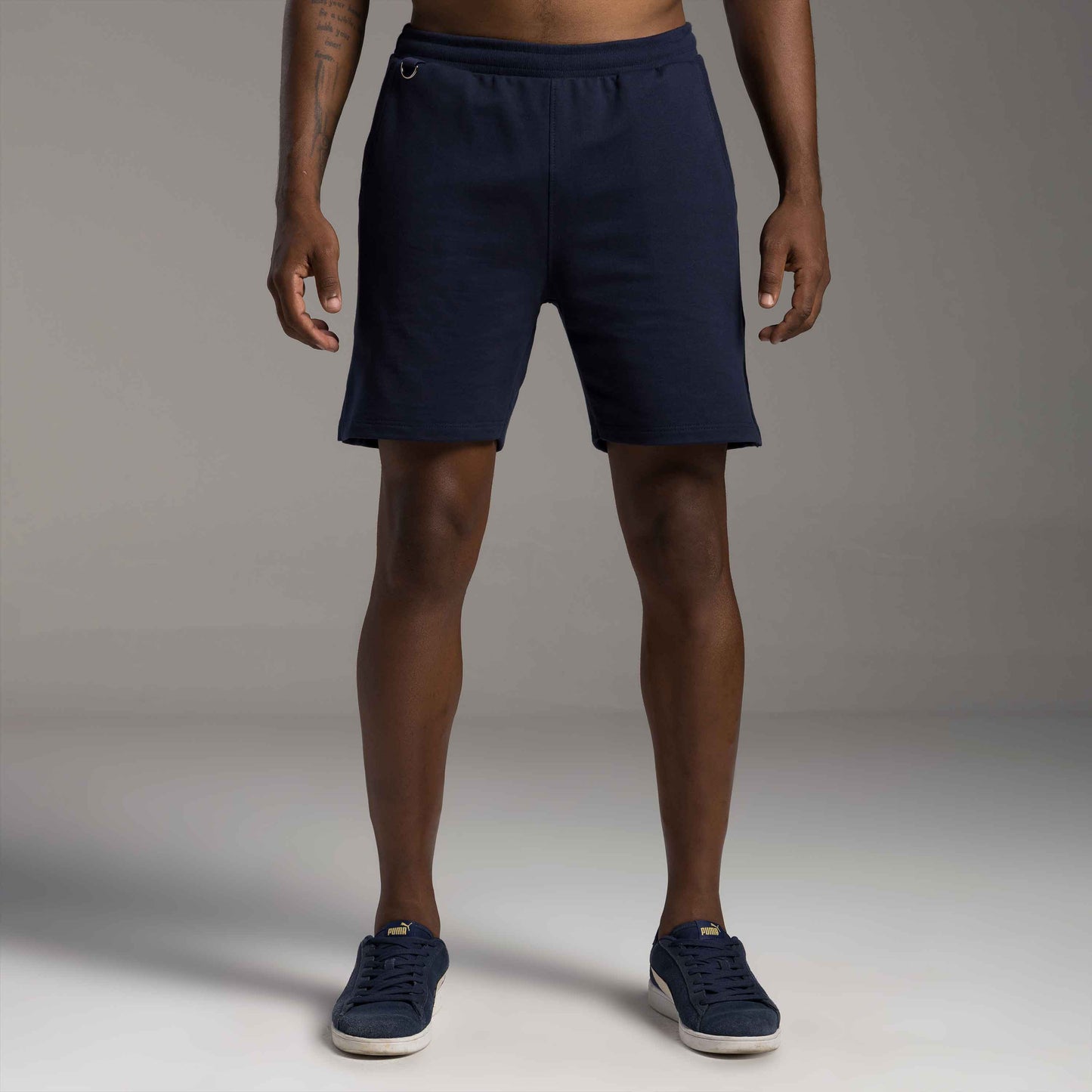 Bermuda Tech Impermeável Detalhe Masculina - Azul Marinho