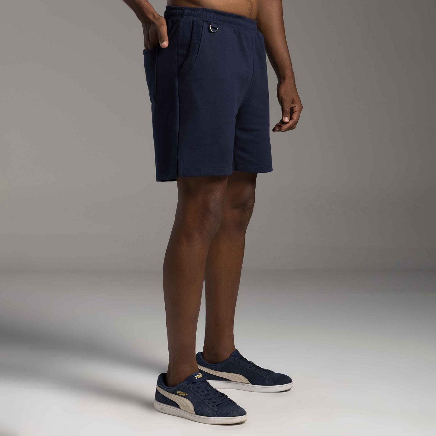 Bermuda Tech Impermeável Detalhe Masculina - Azul Marinho