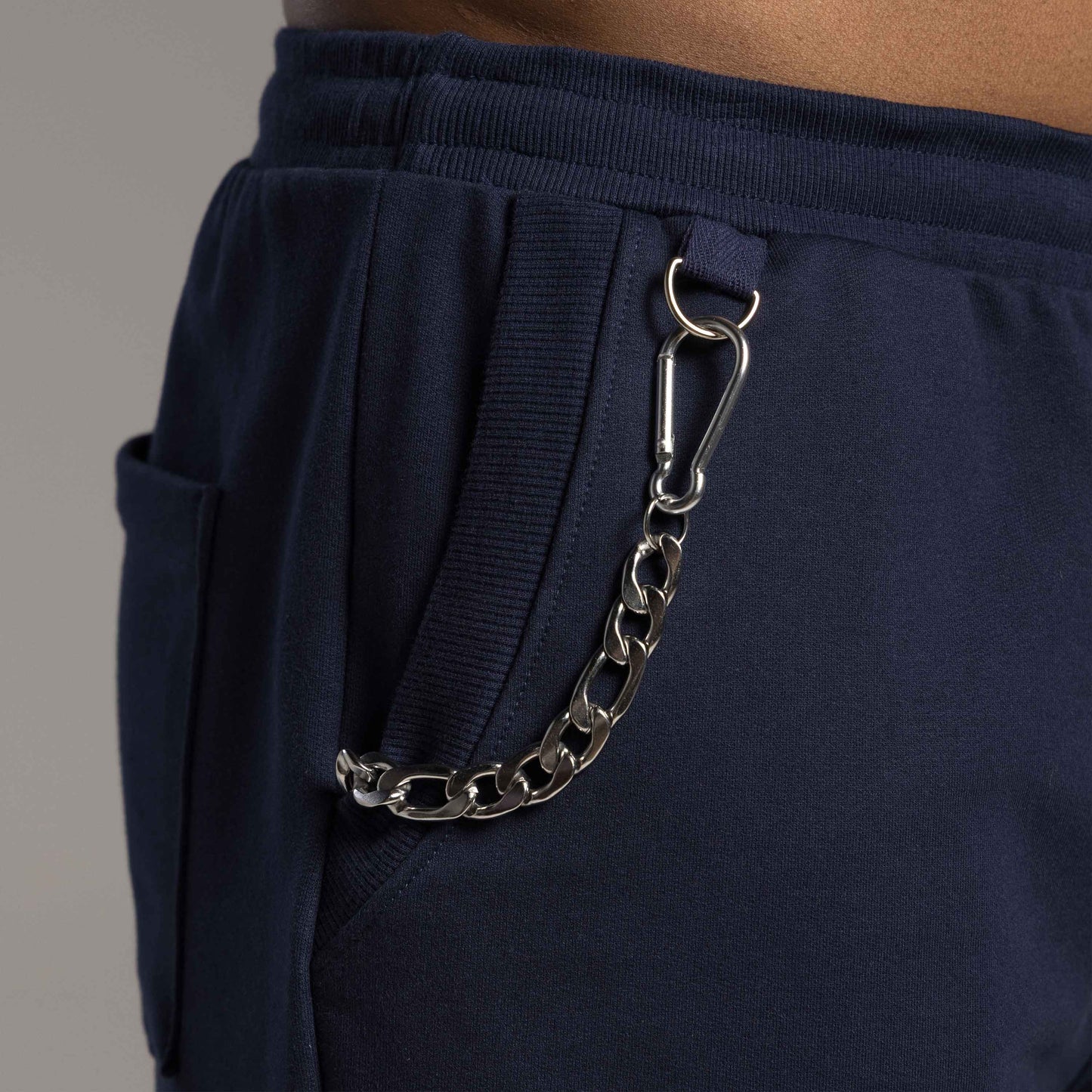 Bermuda Tech Impermeável Detalhe Masculina - Azul Marinho