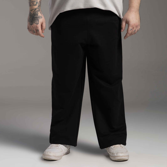 Calça Moletom Tech Impermeável Masculina Plus Size - Preto