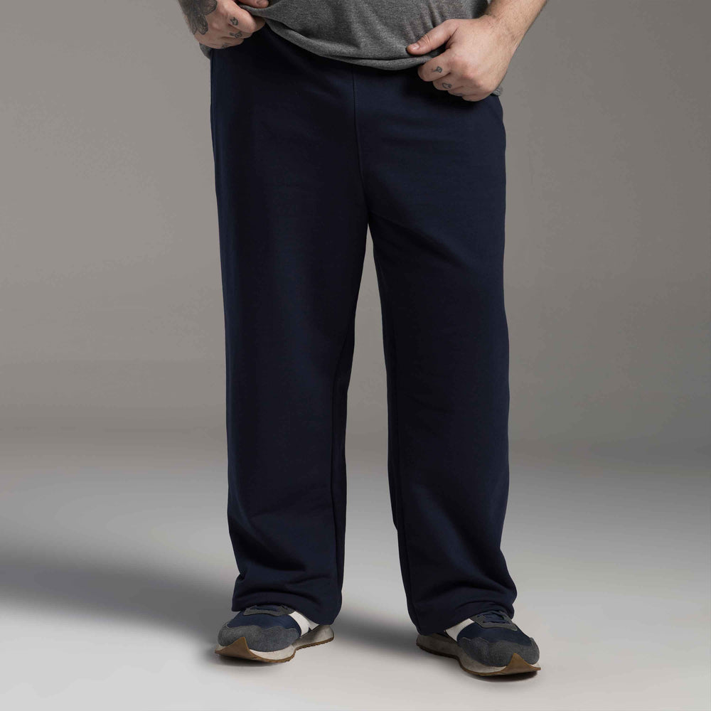 Calça Moletom Tech Impermeável Masculina Plus Size - Azul Marinho