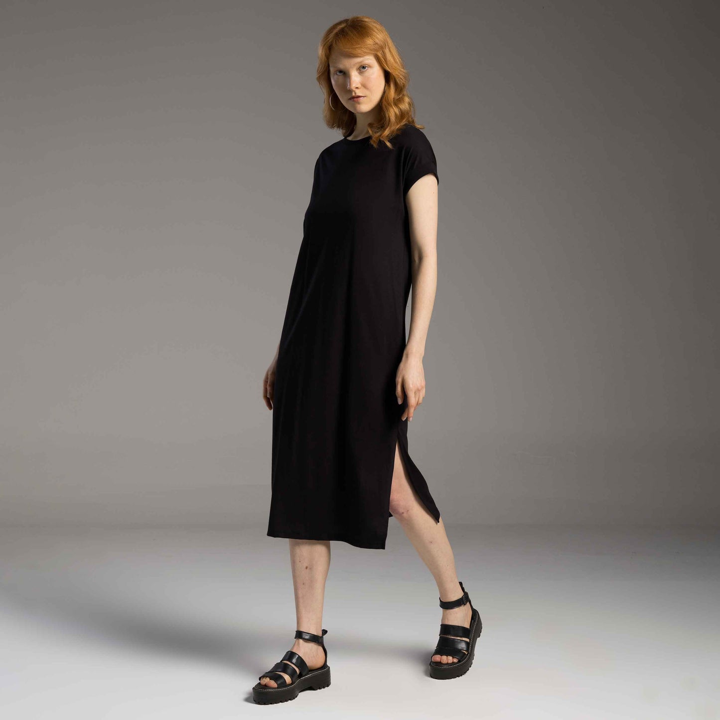 Vestido Midi Tech Air - Preto