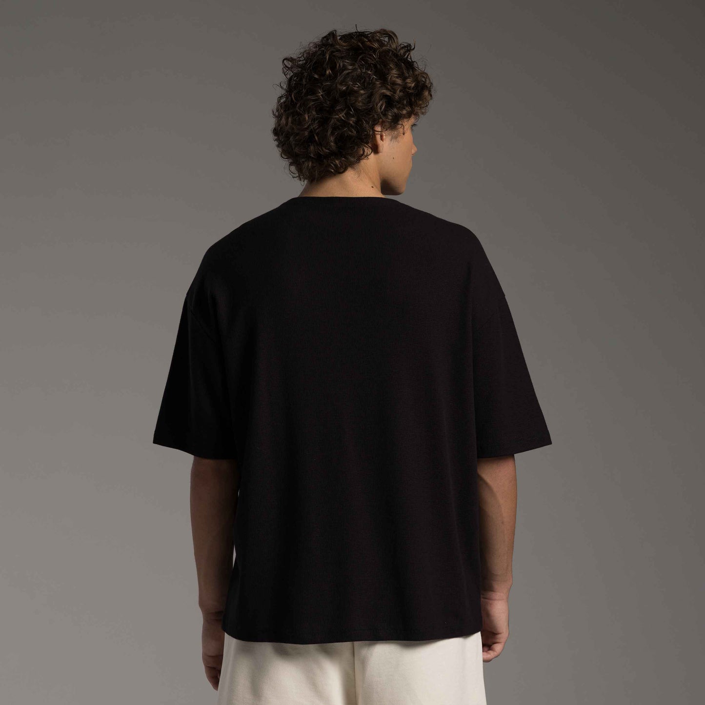 Tech T-Shirt Over Waffle Anti Odor Masculina - Preto