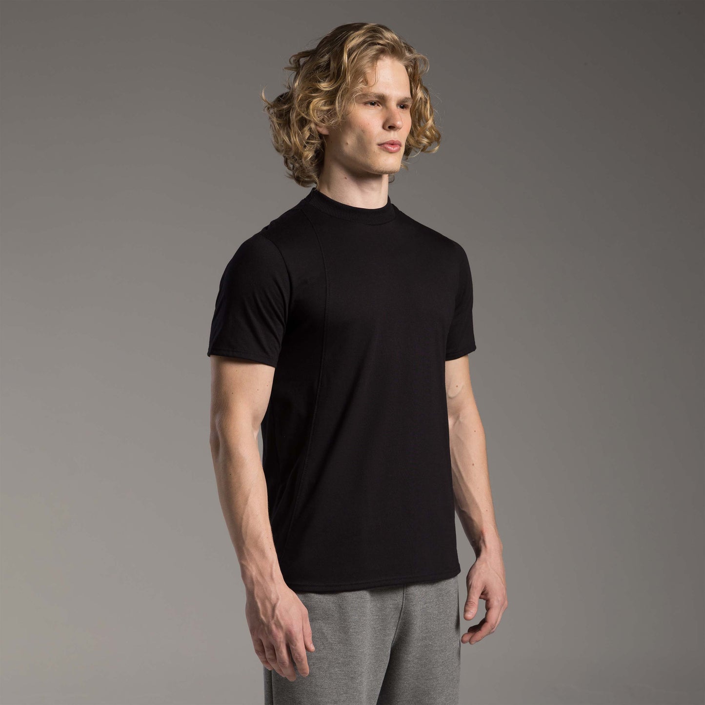 Tech T-Shirt Air Slim Recortes Masculina - Preto