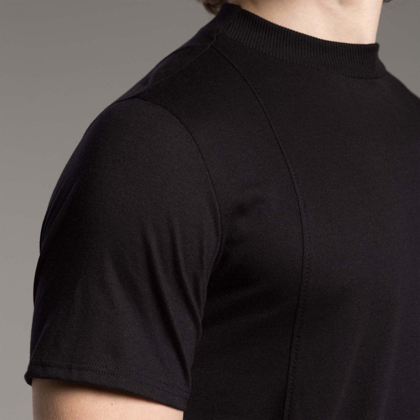 Tech T-Shirt Air Slim Recortes Masculina - Preto