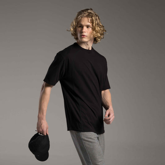 Tech T-Shirt Over Impermeável Trançadeira Masculina - Preto