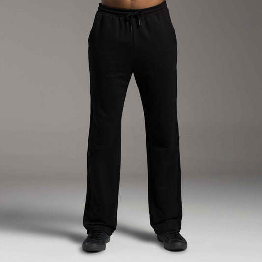 Calça Tech Impermeável Moletom Recorte - Preto