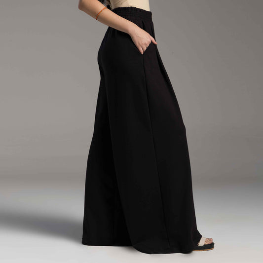 Calça Pantalona Tech Impermeável Feminina - Preto