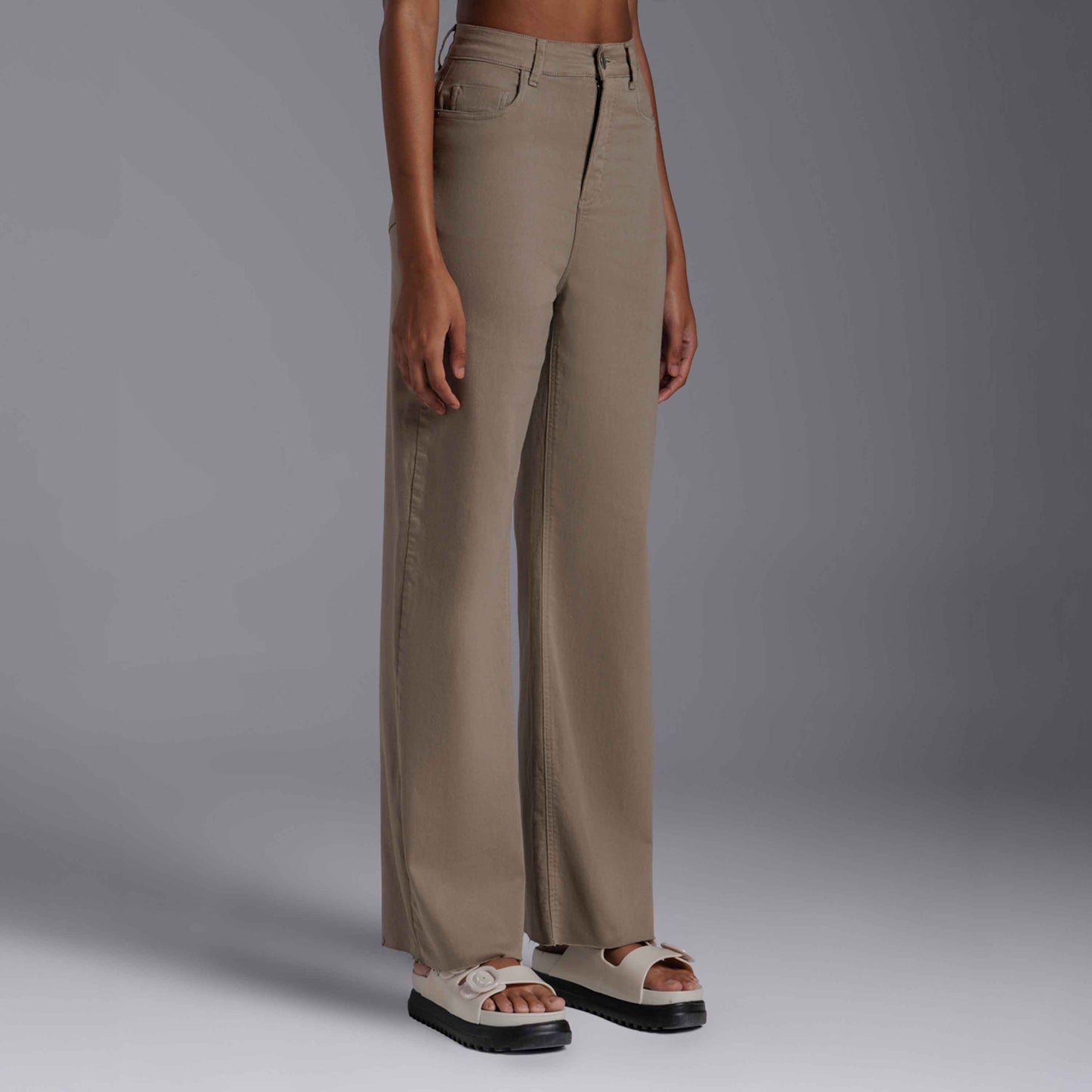 Calça Wide Tech Flex Feminina - Verde Orvalho