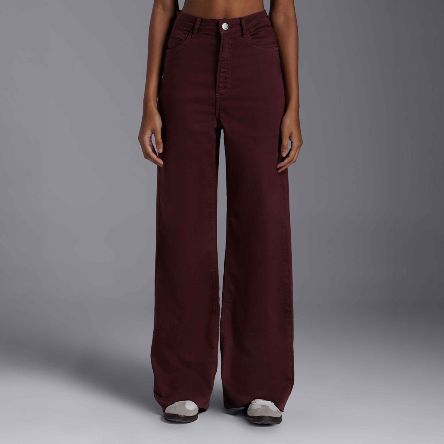 Calça Wide Tech Flex Feminina - Roxo Amoreira